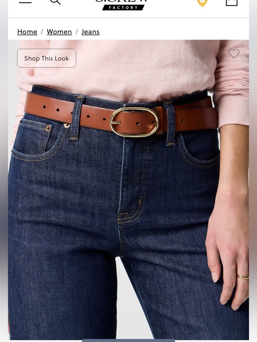 J. Crew Dark Blue High-Rise Wide Leg Jeans - Picture 2 of 5
